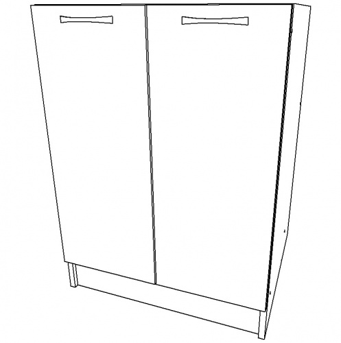 Тумба под нержавеющую мойку 60х60 Дуб Вотан* фото 4