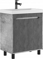 Тумба под умывальник "ЮНИТ 70" (Unit) Лофт (Loft) без ящика Бетон Домино