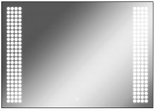 Зеркало Cosmo 100 black alum с подсветкой Sansa*