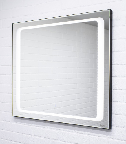 Зеркало Galaxy 70 black alum с подсветкой Sansa* фото 3