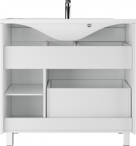 Тумба под умывальник "Elen 90" Cube с 2 верхними ящиками В2 Домино* фото 4