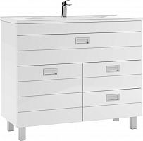 Тумба под умывальник "Elen 100" Cube  с 3 верхними ящиками В3 Домино*