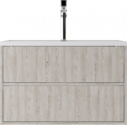 Тумба подвесная под умывальник "UNIT 80" Dolche с двумя ящиками В2 Домино* фото 2