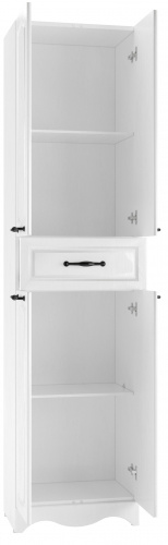 Пенал напольный 50 Rich Белое Дерево с верхним ящиком В1 Домино фото 3