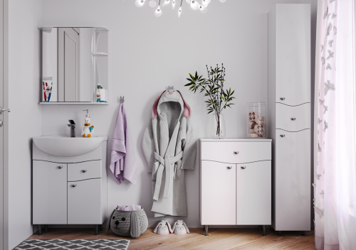 Тумба под умывальник "Уют 60 Волна" с верхним ящиком В1  АЙСБЕРГ фото 10