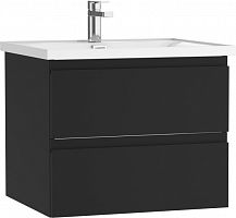 Тумба подвесная под умывальник "НОВА 60" (Nova) Графо (Grafo) графит матовый В2 Домино