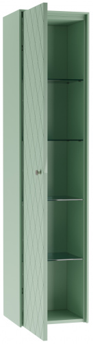 Пенал подвесной 35 ONE без ящика зеленый матовый левый LEVEL фото 3