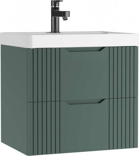 Тумба подвесная под умывальник "ЮНИТ 60" (Unit) Гарден (Garden) В2 Зелёный Домино