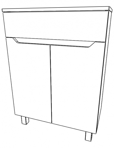 Комод 60 Мечта с верхним ящиком В1 АЙСБЕРГ фото 10