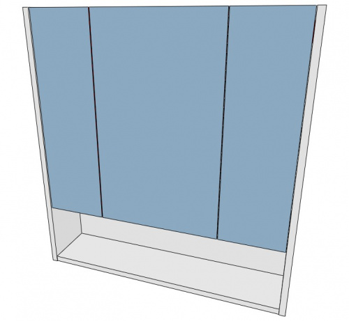 Шкаф-зеркало Ева 70 АЙСБЕРГ фото 11