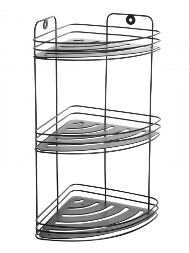 Полка угловая Black 3-ая пласт.вставка W7256-3