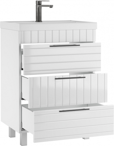 Тумба под умывальник "UNIT 60" Topaz с тремя ящиками В3 Домино фото 3