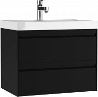 Тумба подвесная под умывальник "UNIT 70" Chelsea В2 Черный Домино