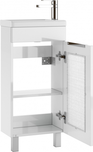 Тумба под умывальник "Миранда 40 Кристалл" без ящика АЙСБЕРГ* фото 3