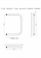 Полотенцесушитель П-обр. 500х400 1" нерж. без.компл (TERMAX) ТП05040