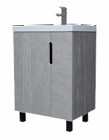 Тумба под умывальник "UNIT 60" Марта без ящика Бетон Айсберг