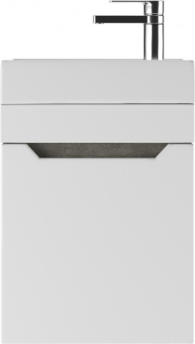 Тумба подвесная под умывальник "Енисей 40" Мечта без ящика Бетон АЙСБЕРГ фото 2