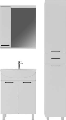 Комплект мебели для ванной "Уют 60" Контраст левый АЙСБЕРГ фото 2