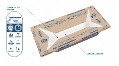 Ванна акриловая "Light" 1500*700 мм Метакам, с каркасом фото 9