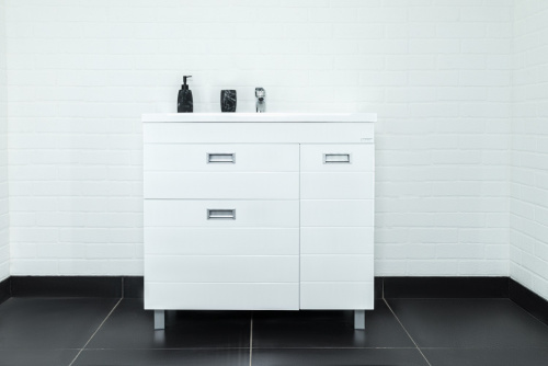 Тумба под умывальник "Elen 90" Cube с 2 верхними ящиками В2 Домино* фото 5