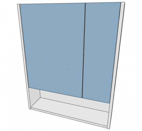 Шкаф-зеркало Ева 60 АЙСБЕРГ фото 11