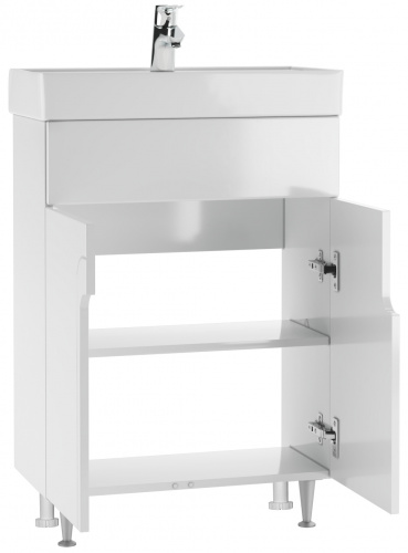 Комплект мебели для ванной "Енисей 60 Лилия" левый без ящика  АЙСБЕРГ фото 4