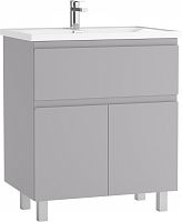Тумба под умывальник "НОВА 70" (Nova) Графо (Grafo) светло серый матовый В1 Домино