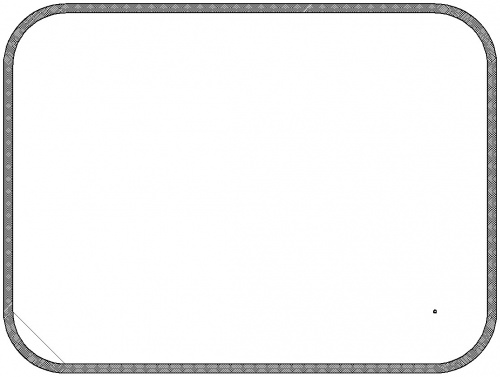 Зеркало Модена PR-B 800х600 LED Sansa фото 7