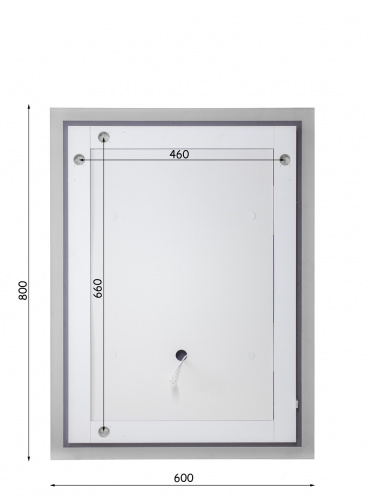 Зеркало Капри PR 800х600 LED Sansa (Лондон) фото 4