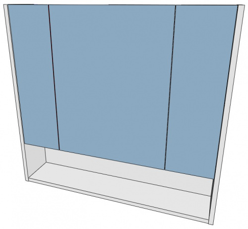 Шкаф-зеркало Ева 80 АЙСБЕРГ фото 11