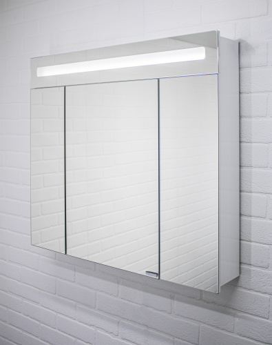 Шкаф-зеркало Аврора 80 с подсветкой LED Домино фото 7