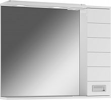 Шкаф-зеркало Cube 80 Эл. правый Домино*