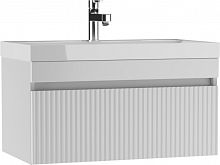 Тумба подвесная под умывальник "ЮНИТ 80" (Unit) Бриз с одним ящиком В1 АЙСБЕРГ