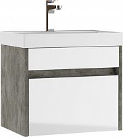 Тумба подвесная под умывальник "Классика 50" (Classica) Карло (Karlo) В1 Бетон Домино*