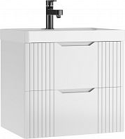 Тумба подвесная под умывальник "ЮНИТ 60" (Unit) Гарден (Garden) В2 Белый Домино