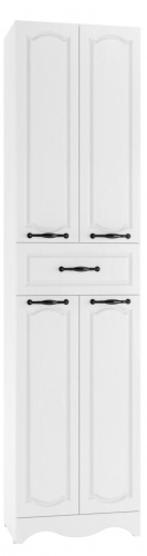 Пенал напольный 50 Rich Белое Дерево с верхним ящиком В1 Домино