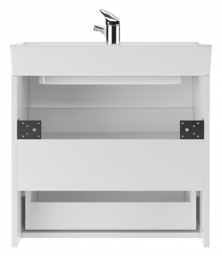 Тумба подвесная с раковиной Como 60 Классик с одним ящиком В1 Айсберг DA3009T фото 3