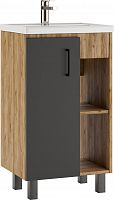 Тумба под умывальник "Фостер 50" Крафт (Craft) без ящика Домино