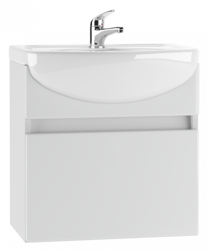 Тумба подвесная под умывальник "Исеть 55" Классик с одним ящиком В1  АЙСБЕРГ