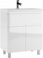 Тумба под умывальник "ЮНИТ 70" (Unit) Графо (Grafo) белый глянец В1 Домино