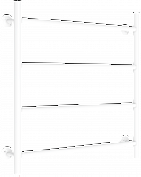 Полот/суш ЭЛЕКТРИЧЕСКИЙ БЕЛЫЙ лесенка  500х500 3/4" сталь 4 полки (TERMAX) TEL05050-4