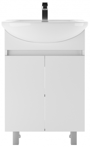 Тумба под умывальник "Уют 55 Норма" без ящика АЙСБЕРГ фото 2