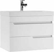 Тумба подвесная под умывальник "UNIT 70" Веста с двумя ящиками В2 Айсберг