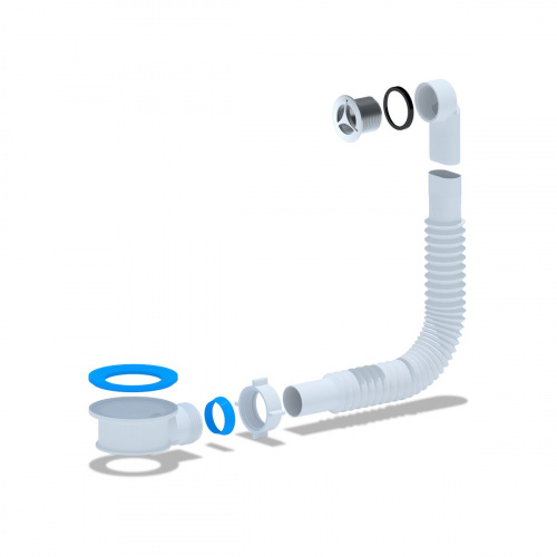 Адаптерное кольцо с круглым вертикальным перелливом (27мм)