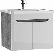 Тумба подвесная под умывальник "RIVO 60" Мечта без ящика Бетон АЙСБЕРГ