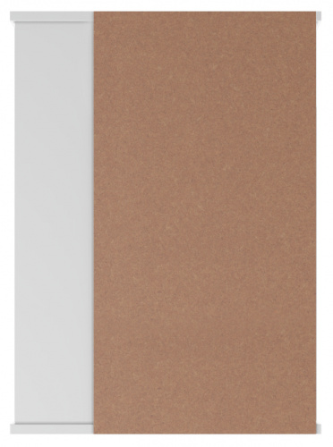 Шкаф-зеркало Волна 1-50 левый  АЙСБЕРГ фото 4