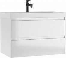Тумба подвесная под умывальник "UNIT 80" Verona В2 Белый Домино
