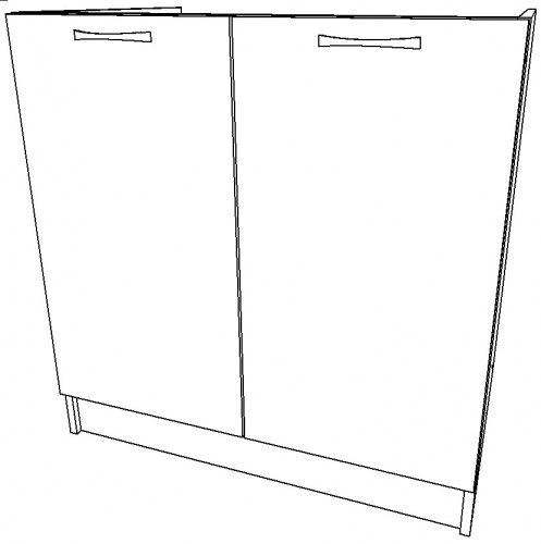 Тумба под нержавеющую мойку 60х80 белый фото 3