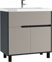 Тумба под умывальник "UNIT 80" Karat Серый тауп В1 Домино