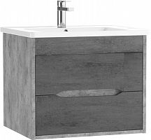 Тумба подвесная под умывальник "РИВО 60" (Rivo) Лофт (Loft) В2 Бетон Домино